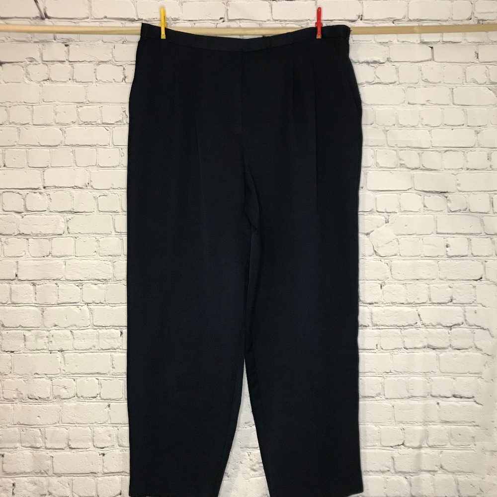 Kathie Lee pleated front Navy Dress Pants
